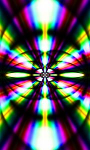 Preview wallpaper fractal, rays, bright, colorful, abstraction