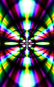 Preview wallpaper fractal, rays, bright, colorful, abstraction