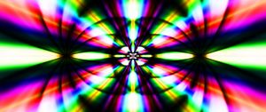 Preview wallpaper fractal, rays, bright, colorful, abstraction