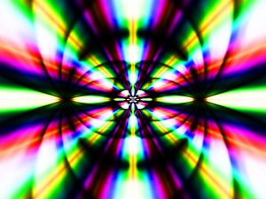 Preview wallpaper fractal, rays, bright, colorful, abstraction
