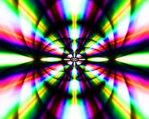 Preview wallpaper fractal, rays, bright, colorful, abstraction