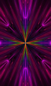 Preview wallpaper fractal, rays, colorful, abstraction