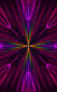 Preview wallpaper fractal, rays, colorful, abstraction