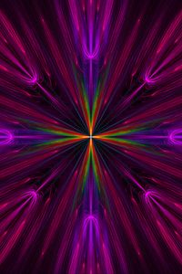 Preview wallpaper fractal, rays, colorful, abstraction