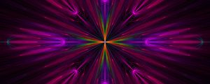 Preview wallpaper fractal, rays, colorful, abstraction
