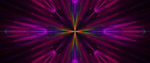 Preview wallpaper fractal, rays, colorful, abstraction