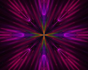 Preview wallpaper fractal, rays, colorful, abstraction