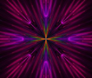 Preview wallpaper fractal, rays, colorful, abstraction