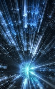 Preview wallpaper fractal, rays, glare, glow, abstraction
