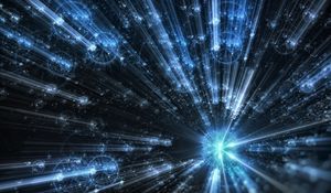 Preview wallpaper fractal, rays, glare, glow, abstraction