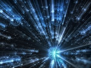 Preview wallpaper fractal, rays, glare, glow, abstraction