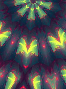 Preview wallpaper fractal, rays, glare, glow, pattern, abstraction