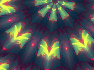 Preview wallpaper fractal, rays, glare, glow, pattern, abstraction