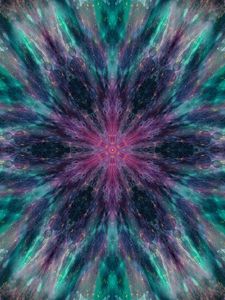 Preview wallpaper fractal, rays, glow, circles, abstraction