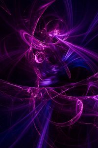 Preview wallpaper fractal, rays, radiation, purple, abstraction