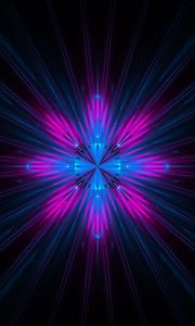 Preview wallpaper fractal, rays, shine, abstraction