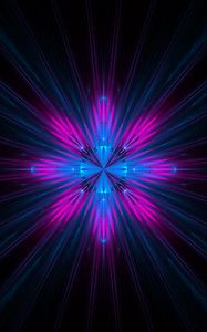 Preview wallpaper fractal, rays, shine, abstraction