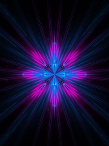 Preview wallpaper fractal, rays, shine, abstraction