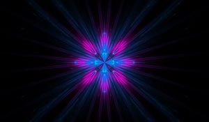 Preview wallpaper fractal, rays, shine, abstraction