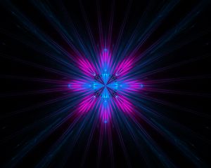 Preview wallpaper fractal, rays, shine, abstraction