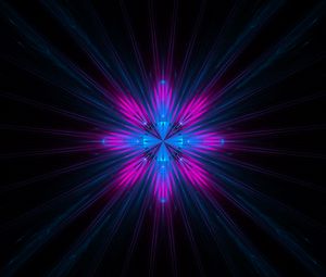 Preview wallpaper fractal, rays, shine, abstraction