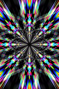 Preview wallpaper fractal, rays, stripes, colorful, abstraction