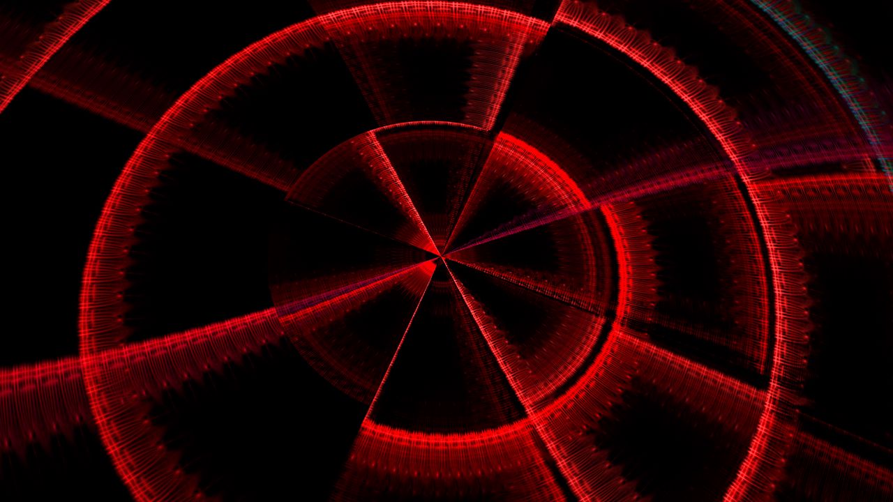 Wallpaper fractal, red, black, dark, abstraction