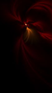 Preview wallpaper fractal, red, dark, glow, abstraction
