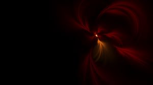 Preview wallpaper fractal, red, dark, glow, abstraction