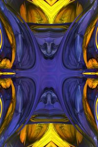 Preview wallpaper fractal, reflection, abstraction, colorful