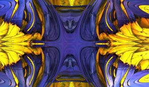 Preview wallpaper fractal, reflection, abstraction, colorful