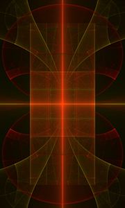 Preview wallpaper fractal, reflection, lines, neon, abstraction