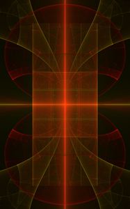 Preview wallpaper fractal, reflection, lines, neon, abstraction