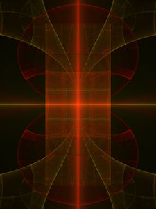 Preview wallpaper fractal, reflection, lines, neon, abstraction