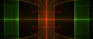 Preview wallpaper fractal, reflection, lines, neon, abstraction