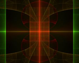 Preview wallpaper fractal, reflection, lines, neon, abstraction