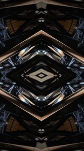 Preview wallpaper fractal, reflection, mirror, symmetry, fragments