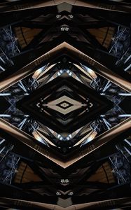 Preview wallpaper fractal, reflection, mirror, symmetry, fragments