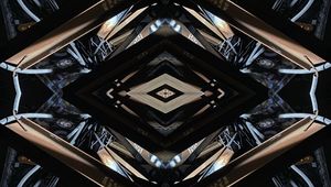 Preview wallpaper fractal, reflection, mirror, symmetry, fragments