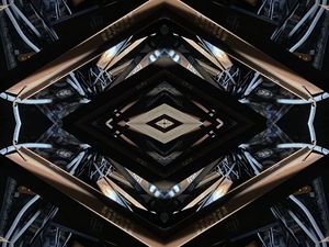 Preview wallpaper fractal, reflection, mirror, symmetry, fragments