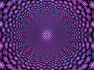 Preview wallpaper fractal, rhombuses, shapes, illusion, purple, abstraction