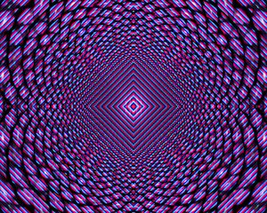 Preview wallpaper fractal, rhombuses, shapes, illusion, purple, abstraction