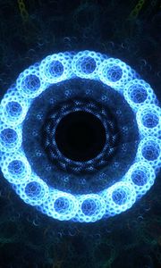 Preview wallpaper fractal, rings, circles, glow, abstraction