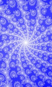 Preview wallpaper fractal, rotation, blue, patterns