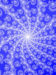 Preview wallpaper fractal, rotation, blue, patterns