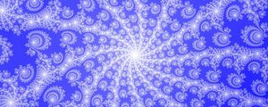 Preview wallpaper fractal, rotation, blue, patterns