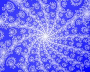 Preview wallpaper fractal, rotation, blue, patterns