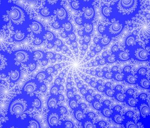 Preview wallpaper fractal, rotation, blue, patterns