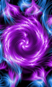 Preview wallpaper fractal, rotation, pattern, light, neon