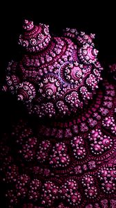 Preview wallpaper fractal, shape, 3d, volume, purple